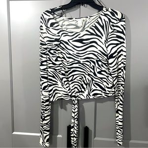 Zebra Juniors Crop Top
